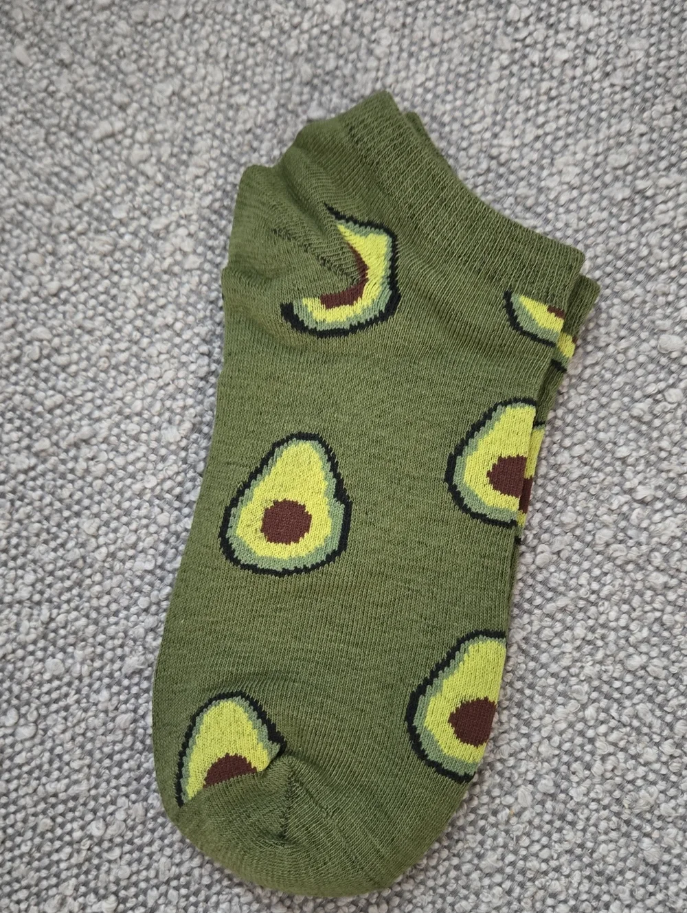 Ladies/Girls Fun Fruit Ankle Socks - Black, Green & Blue (3-Pack)